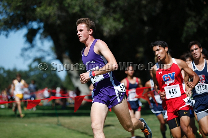 2014StanfordD2Boys-045.JPG - D2 boys race at the Stanford Invitational, September 27, Stanford Golf Course, Stanford, California.